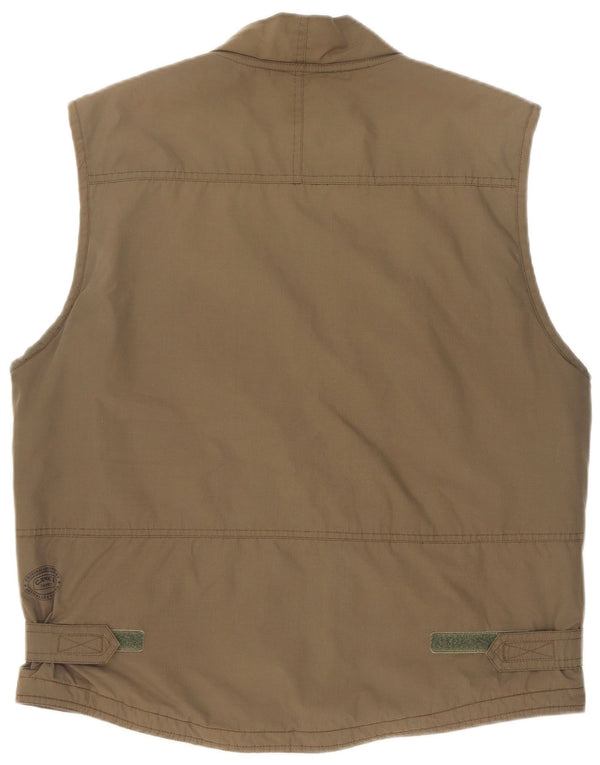 Camel Active Mens Utility Gilet UK 40 Large Khaki Polyester