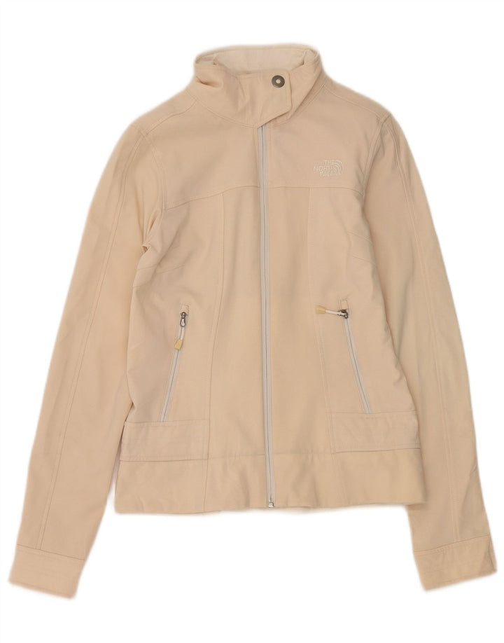 THE NORTH FACE Womens Bomber Jacket UK 6 XS Beige Polyester