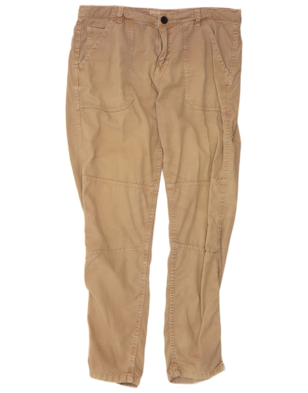 Fat Face Pantalon décontracté pour femme UK 12 Medium W34 L29 Coton Beige