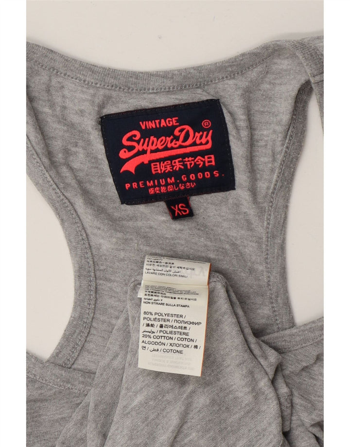 Superdry Débardeur Graphique XS Gris Polyester Homme