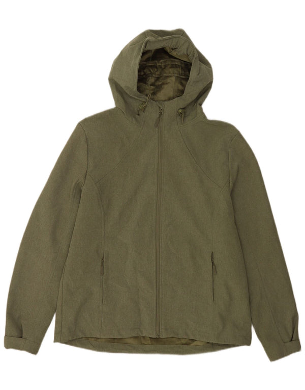 Mountain Warehouse Veste coupe-vent à capuche pour femme UK 16 Large Vert