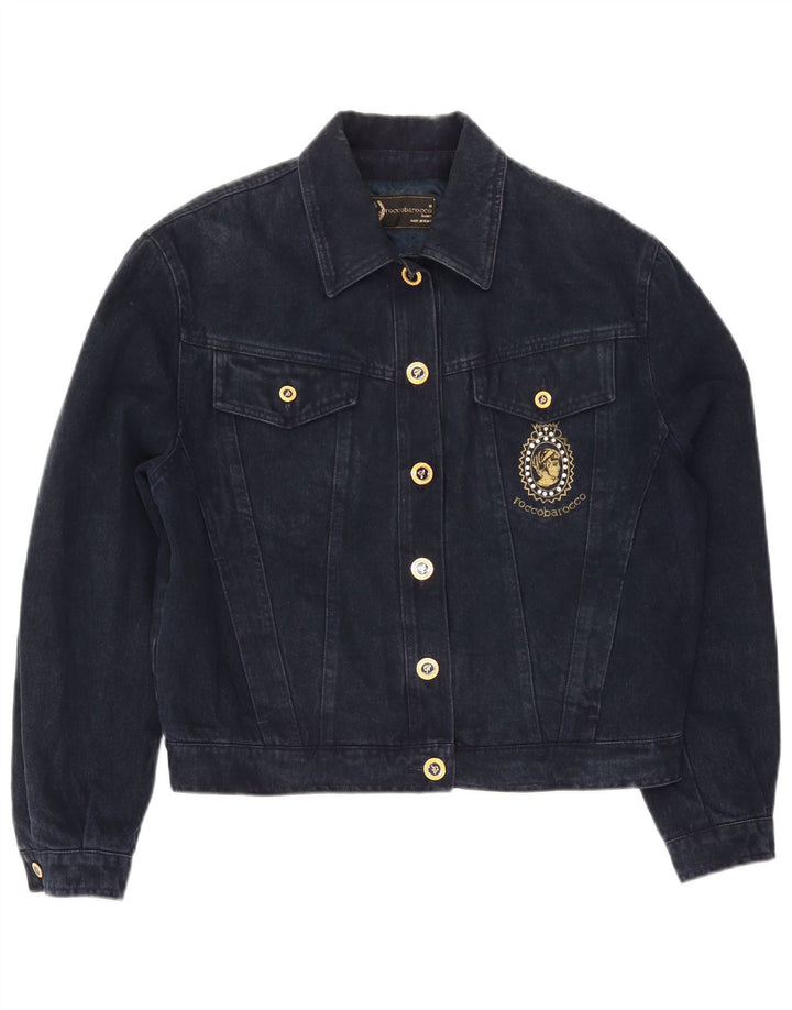 Roccobarocco Veste en Jean Femme IT 42 Coton Bleu Marine Moyen