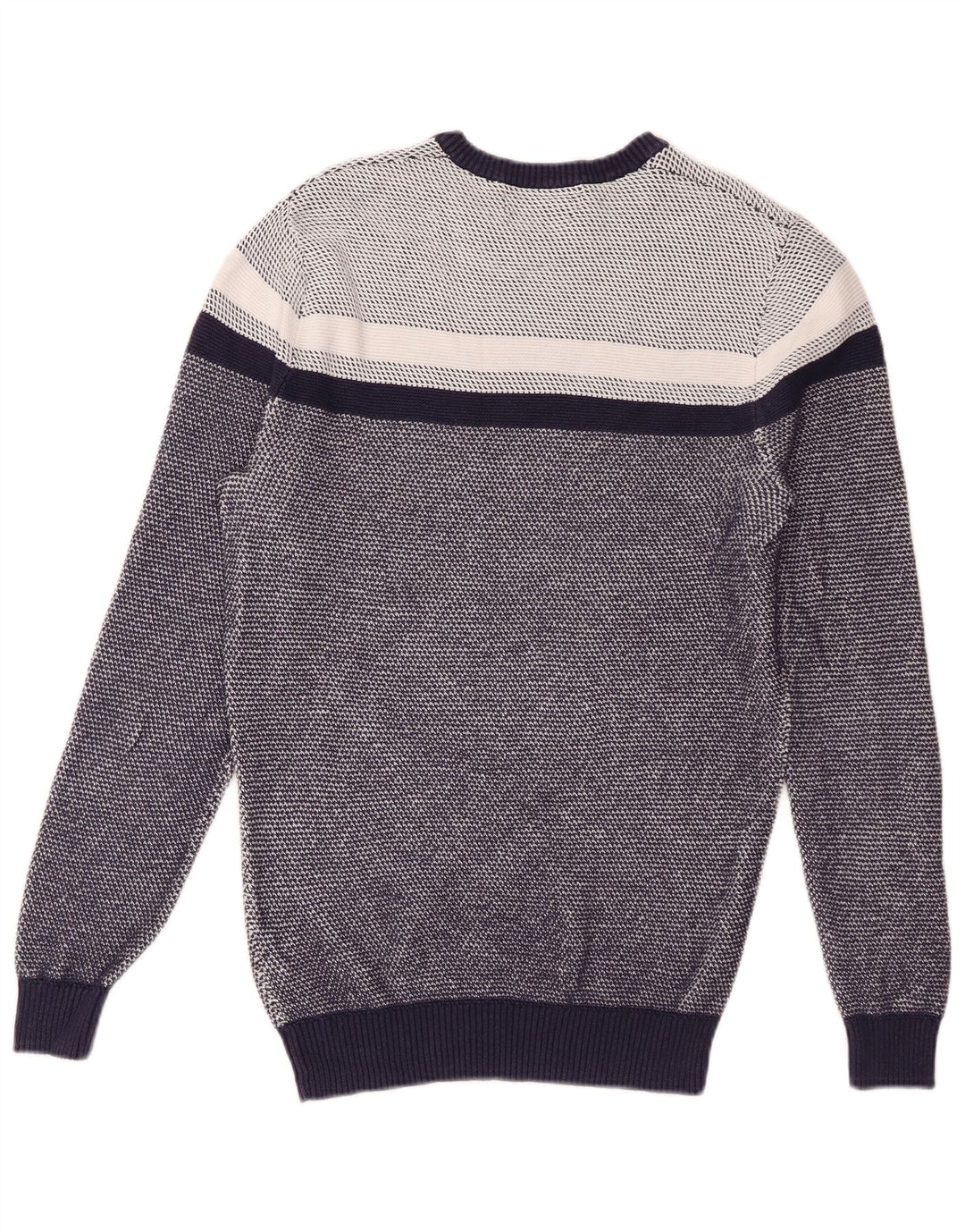 Marks & Spencer Pull à col rond Blue Harbour pour homme, petit bleu marine