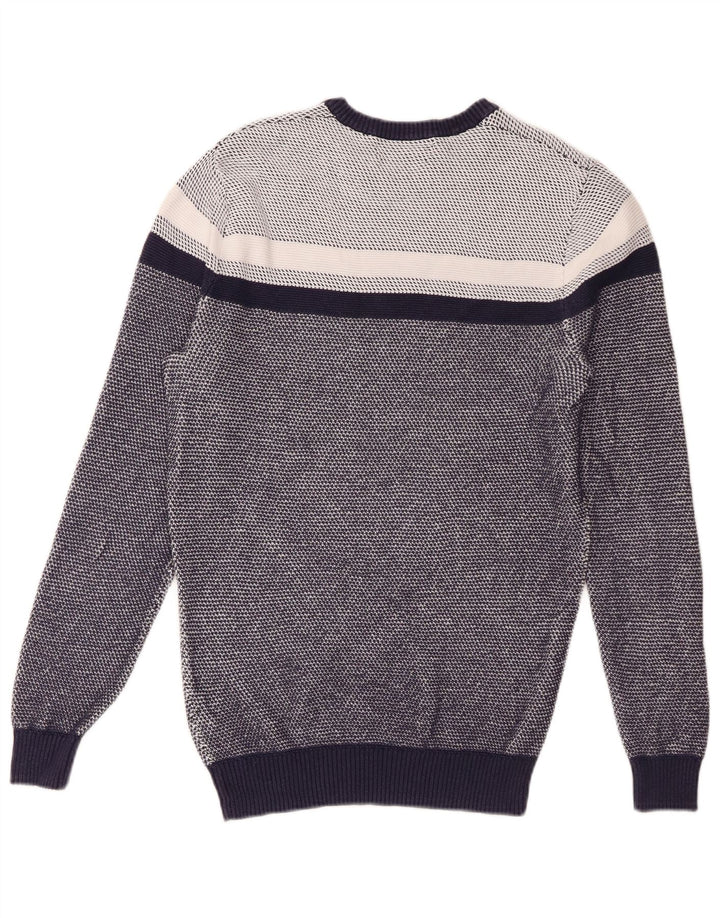 Marks & Spencer Pull à col rond Blue Harbour pour homme, petit bleu marine