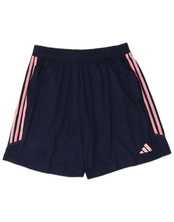 Adidas Short de sport Aeroready pour femme UK 18 XL Bleu marine Polyester