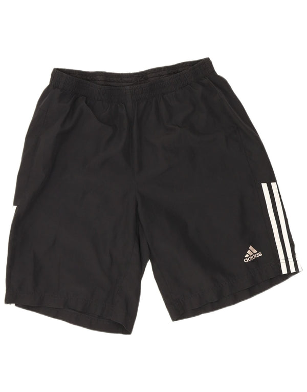 Adidas Short de sport pour homme en polyester noir moyen