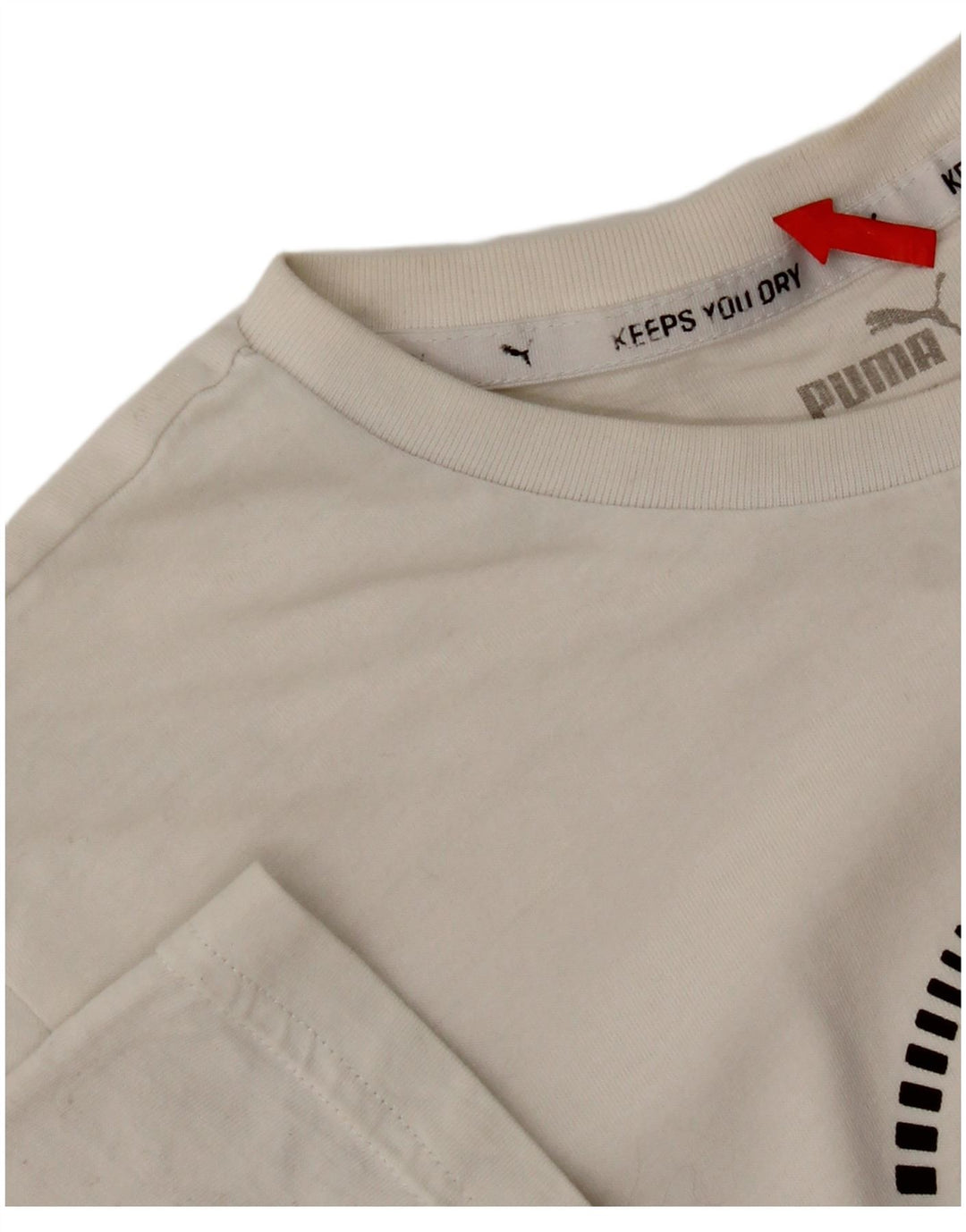 Puma T-Shirt Graphique Garçon 15-16 ans Blanc