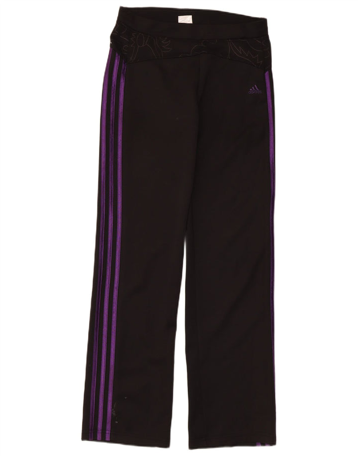 Adidas Leggings graphiques pour femmes UK 14 Large Noir Polyester