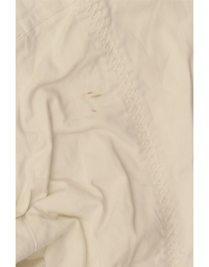Marlboro Classics Pantalon décontracté droit pour femme W30 L30 Blanc
