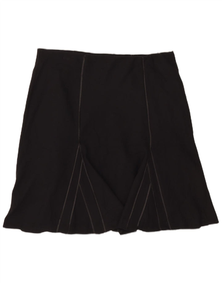 Marks & Spencer Jupe trapèze pour femme UK 18 XL W40 Noir Polyester