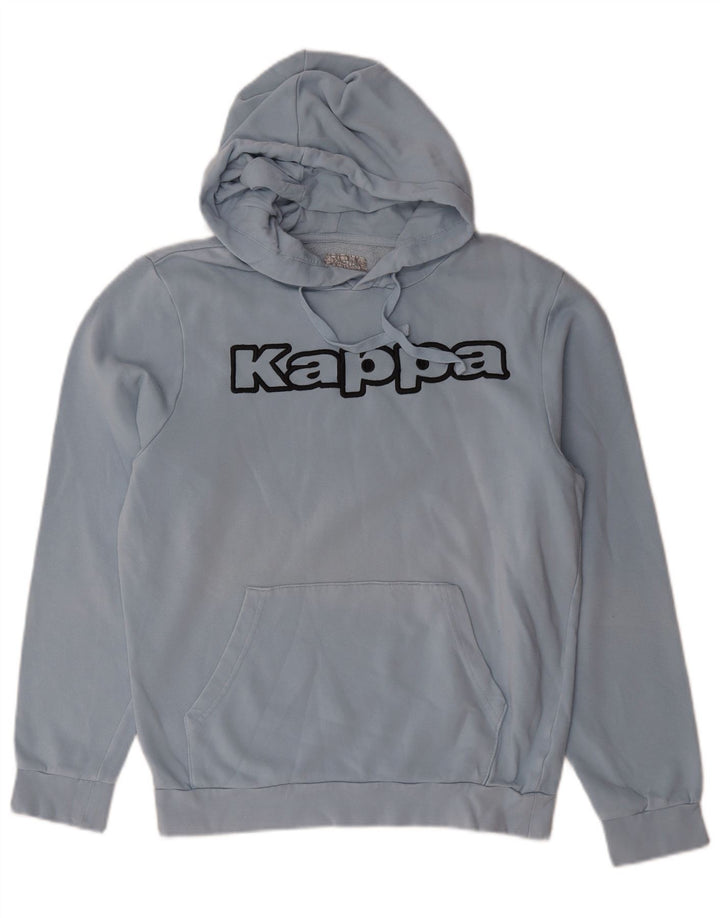 Kappa Pull à Capuche Graphique Homme Bleu Moyen Coton
