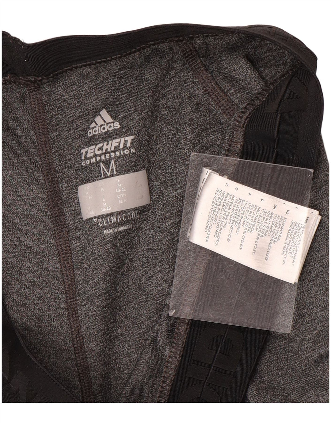 Adidas Femmes Climacool Capri Leggings UK 12/14 Gris Moyen Colorblock