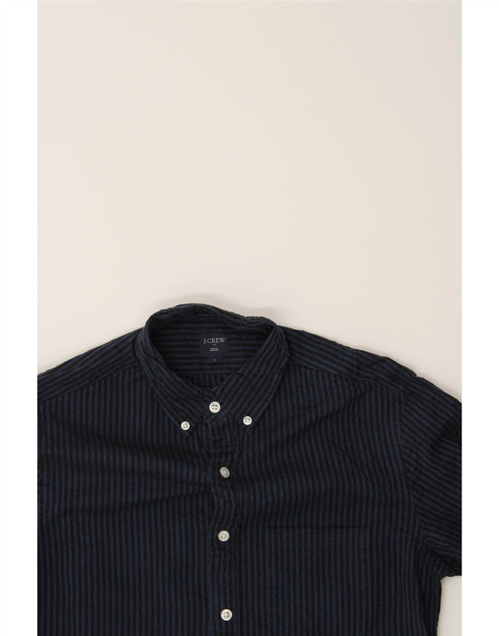 J. CREW Mens Shirt Small Navy Blue Pinstripe Cotton Vintage J. Crew and Second-Hand J. Crew from Messina Hembry 