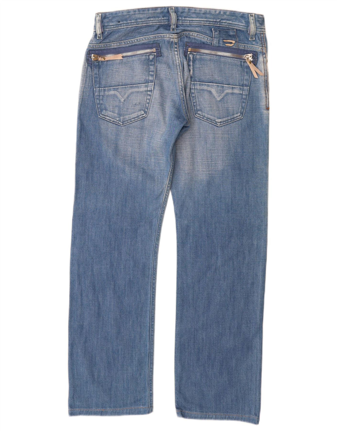 Jean droit vieilli femme Diesel W30 L29 coton bleu