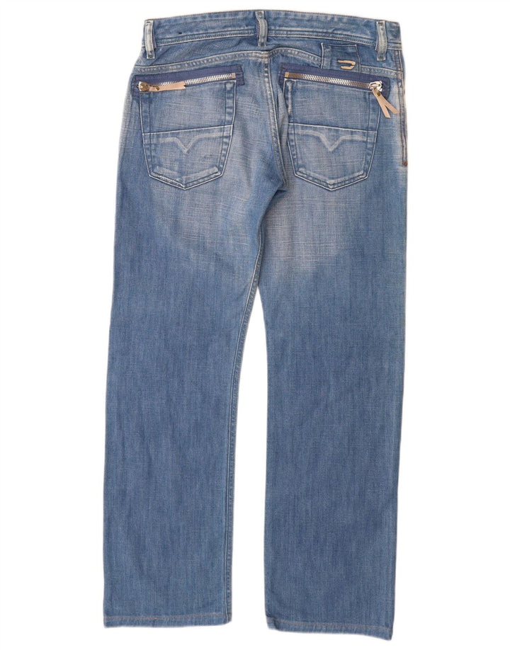 Jean droit vieilli femme Diesel W30 L29 coton bleu