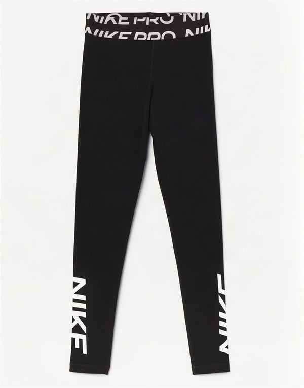 Nike Legging graphique Dri Fit pour femme UK 8 Small Noir Polyester