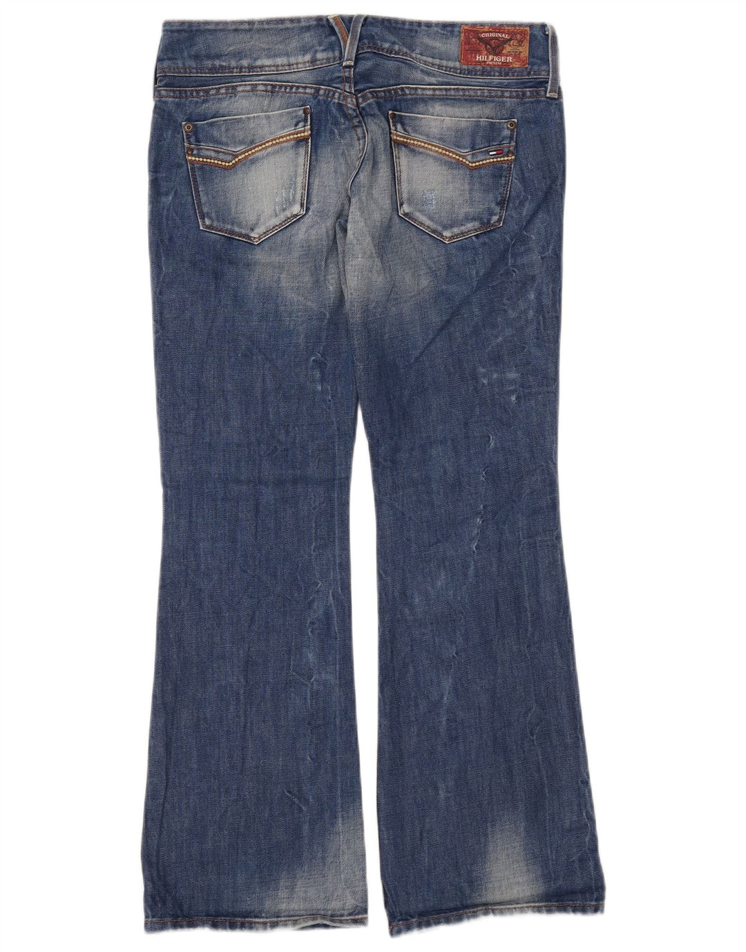 Tommy Hilfiger Jean Bootcut Femme W30 L32 Bleu Coton