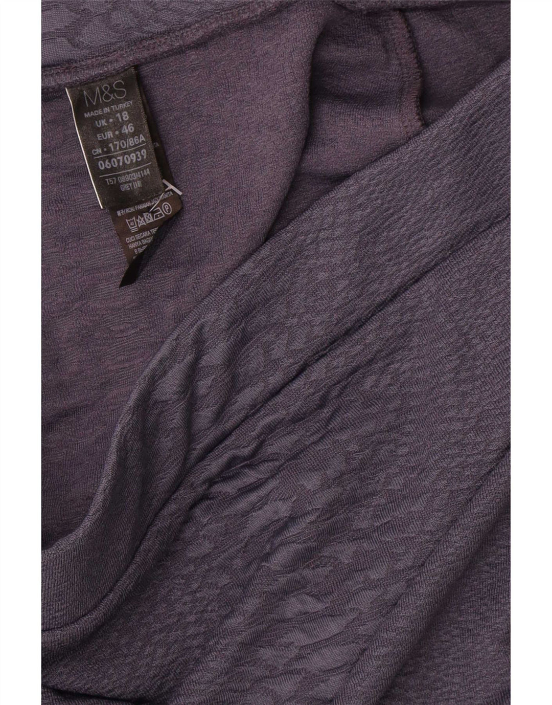 Marks & Spencer Jupe crayon femme UK 18 XL W36 Gris Polyester