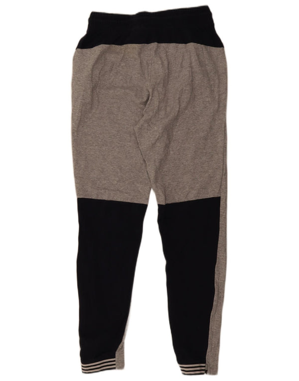 Adidas Pantalon de survêtement pour homme en coton gris color block Taille S