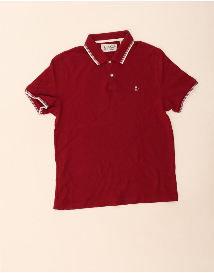Penguin Polo Homme Petit Bordeaux Coton