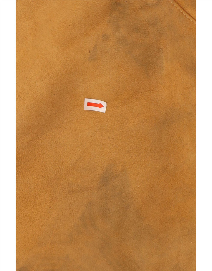 veste en peau de mouton surdimensionnée vintage pour femme IT 42 Shearling brun moyen