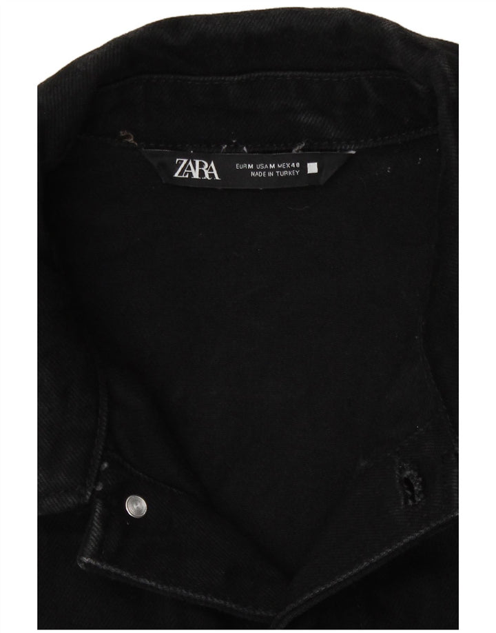 Zara Veste en jean pour homme UK 38 Coton noir moyen