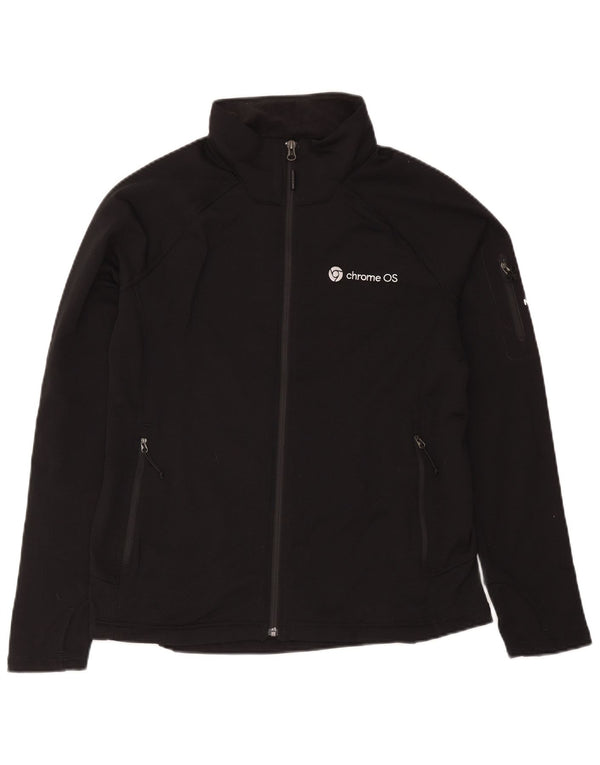The North Face Veste de survêtement graphique pour femme UK 14 Large Noir Sports