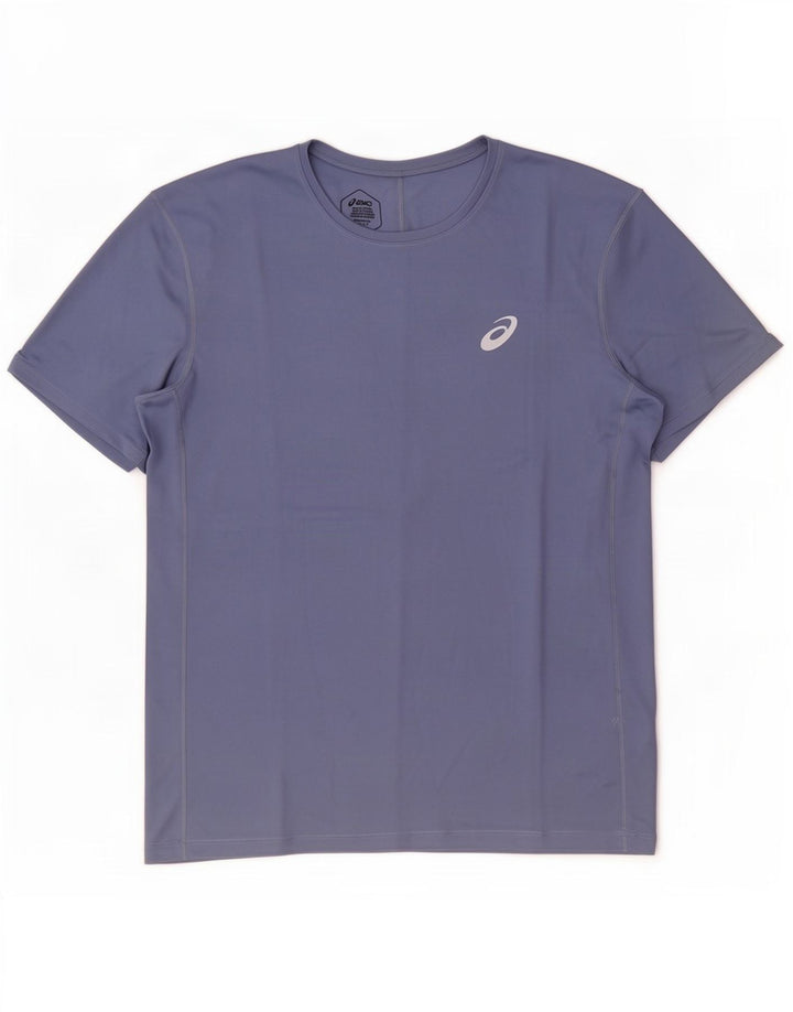 Asics T-Shirt Homme Haut Large Bleu Marine Polyester
