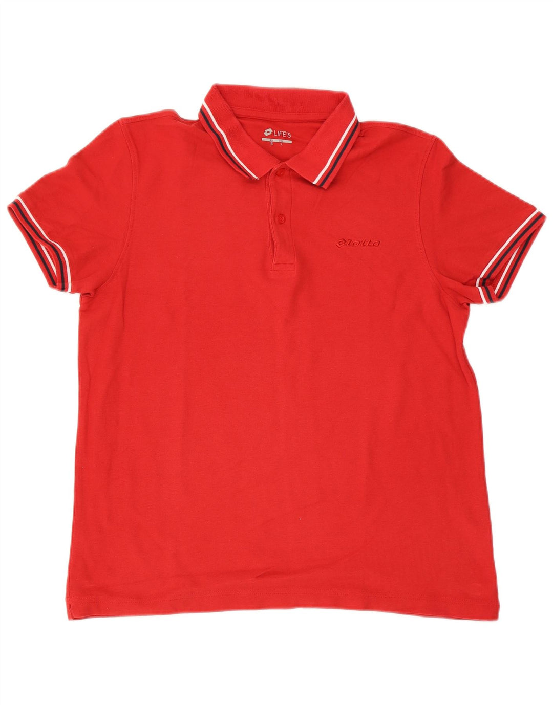 Lotto Polo Homme Grand Rouge Coton
