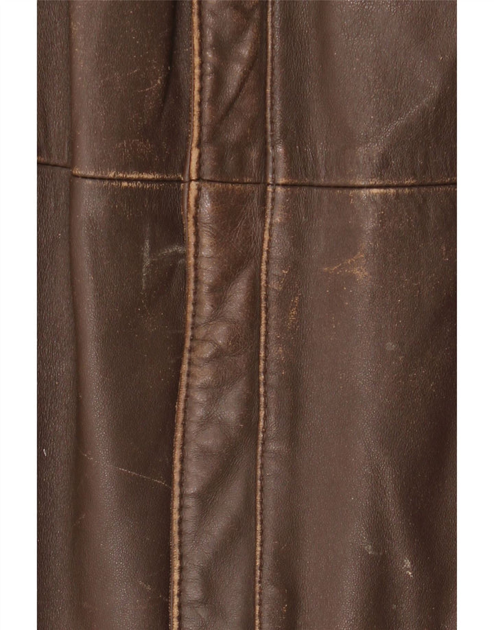 Veste en cuir homme vintage IT 52 XL Cuir marron