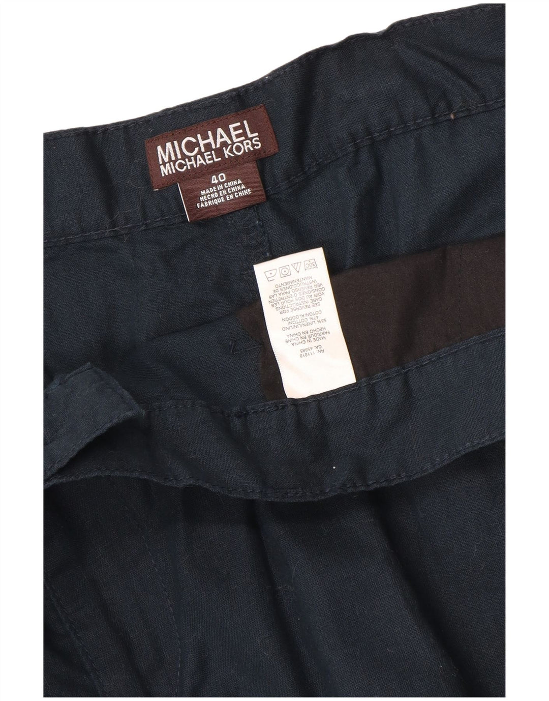 Michael Kors Short Cargo Homme W40 XL Bleu Marine Lin