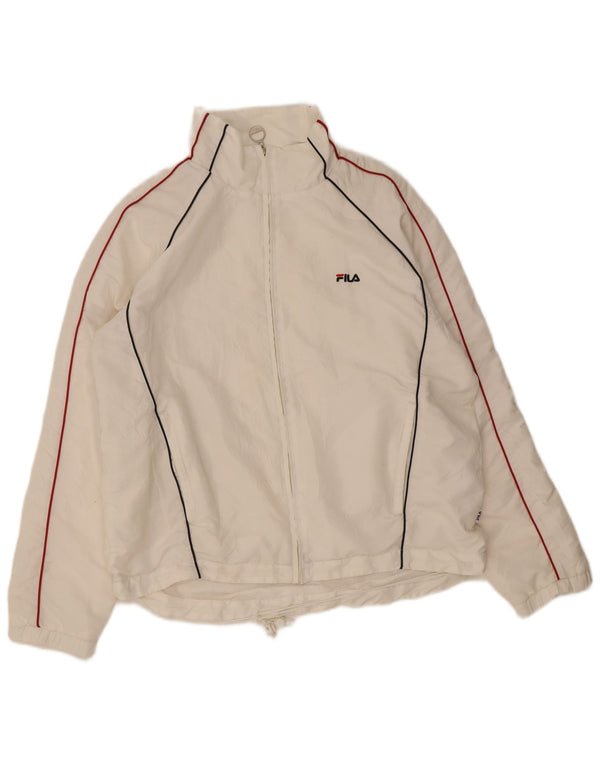 Fila Veste de survêtement pour homme XL Blanc Polyester