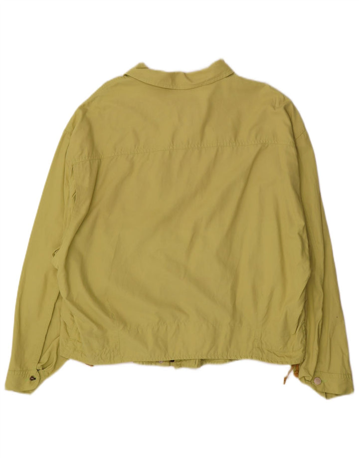 Trussardi Jeans Blouson Bomber Oversize IT 44 Femme Vert Moyen Polyamide