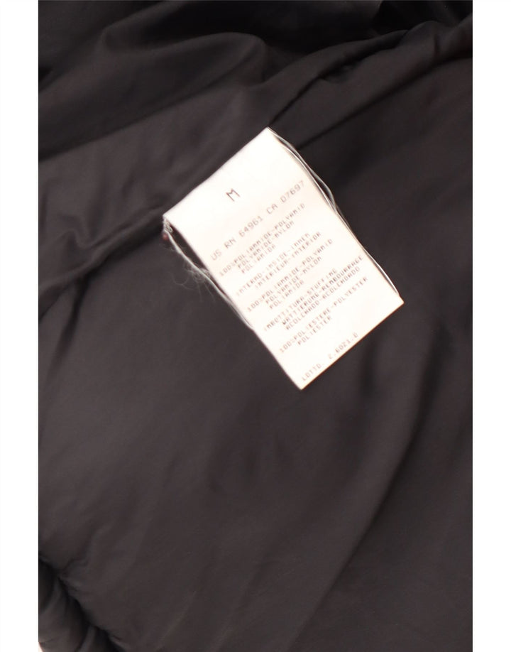 Sisley Femme Veste Courte Oversize Rembourrée UK 14 Medium Noir Polyamide