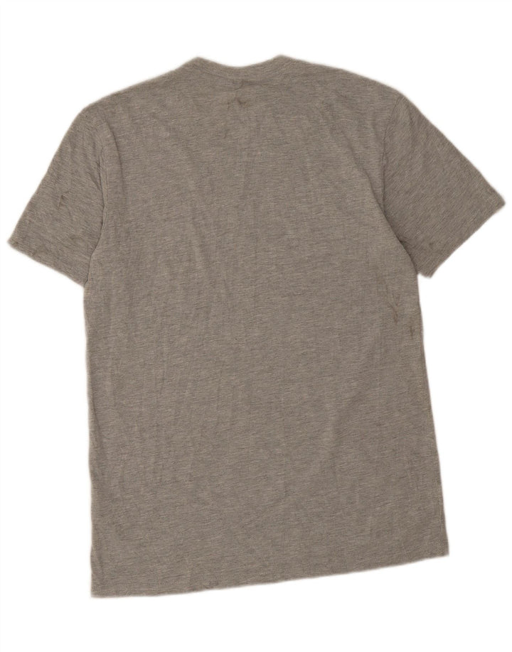 Adidas T-Shirt Graphique Homme Gris Moyen Moucheté Polyester