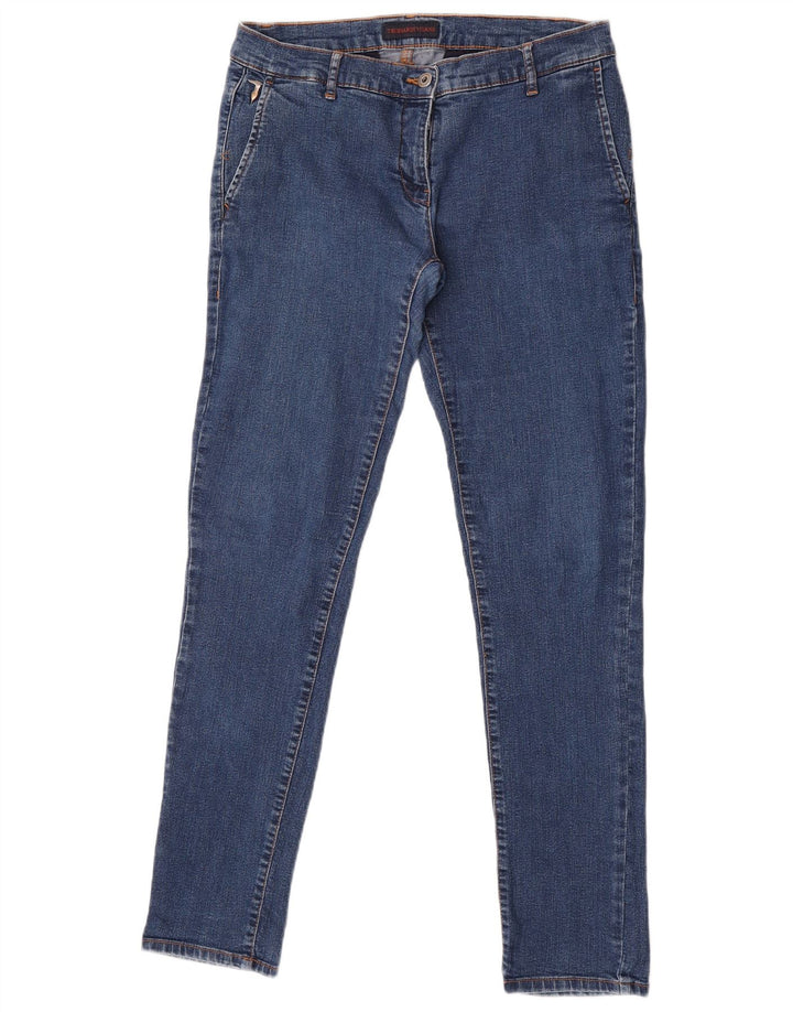 Trussardi Jean Skinny Femme IT 40 Petit W26 L31 Bleu Polyester