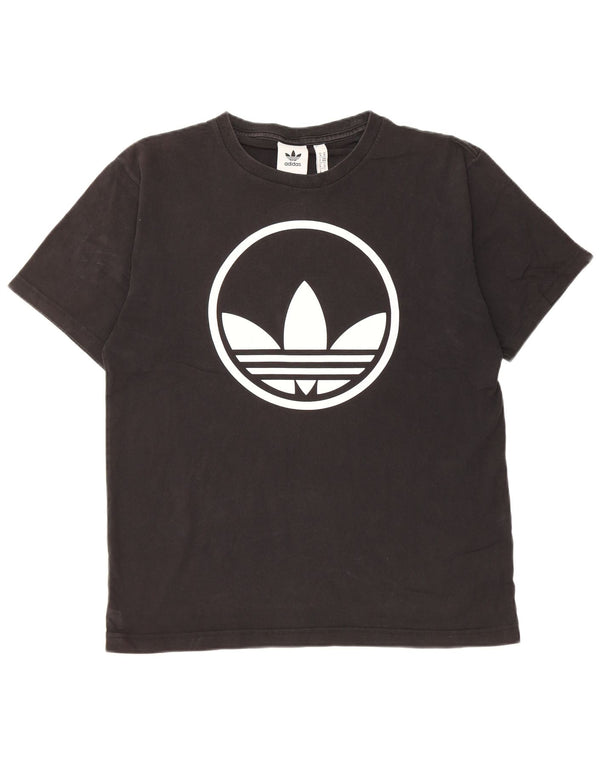 Adidas T-shirt graphique pour homme en coton noir moyen