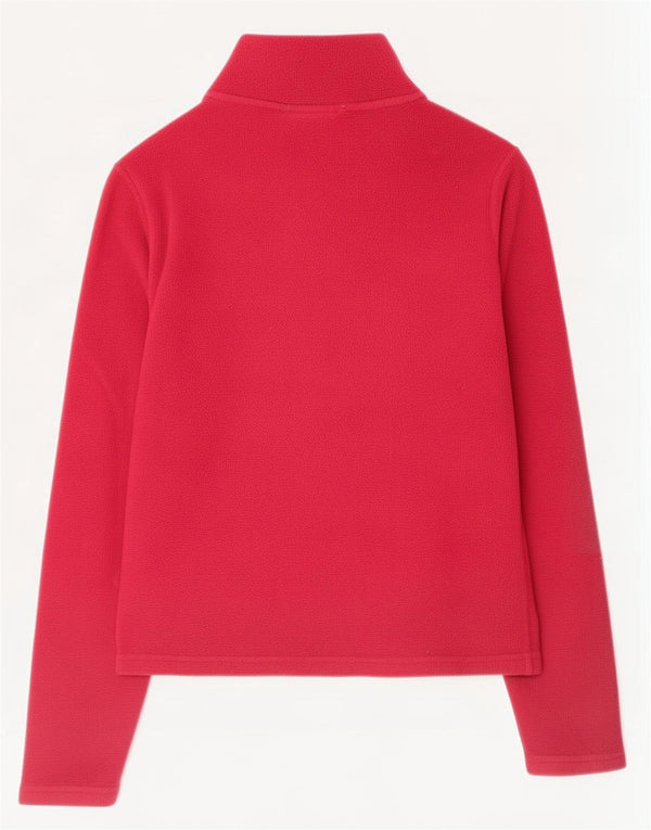 The North Face Pull polaire surdimensionné à col zippé pour femme UK 6 XS Rouge