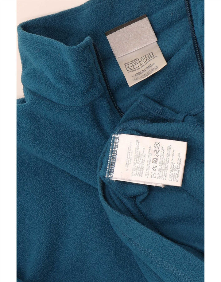Jack Wolfskin Pull polaire à col zippé pour homme UK 36/38 Bleu moyen Polyester