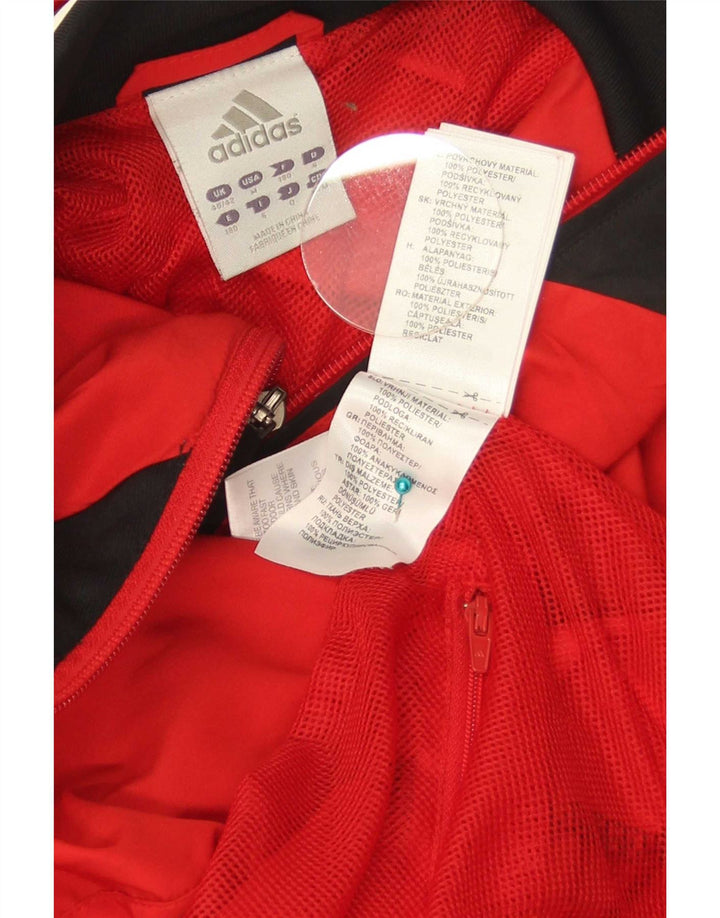 Adidas Veste de survêtement graphique pour homme UK 40/42 Rouge moyen Colourblock