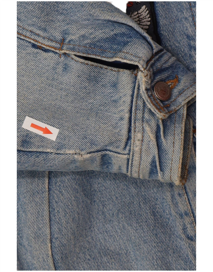 POP 84 Veste Sherpa en jean pour homme UK 38 Bleu moyen