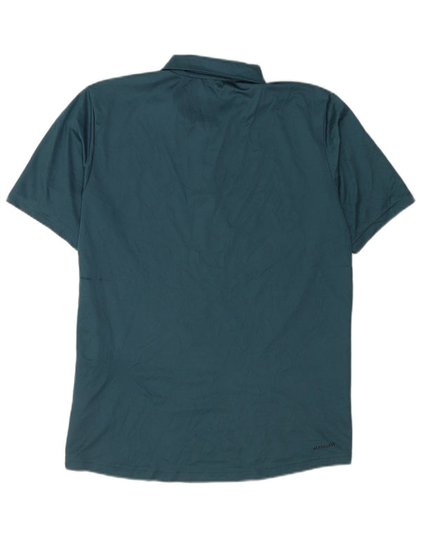 Adidas Polo Homme Bleu Moyen Polyester