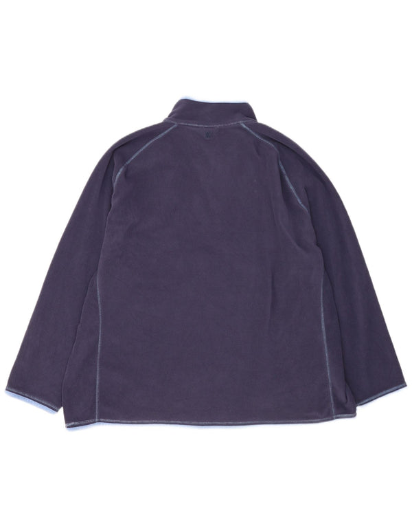 Mountain Warehouse Mens Zip Neck Fleece Jumper EU 60 4XL Navy Blue