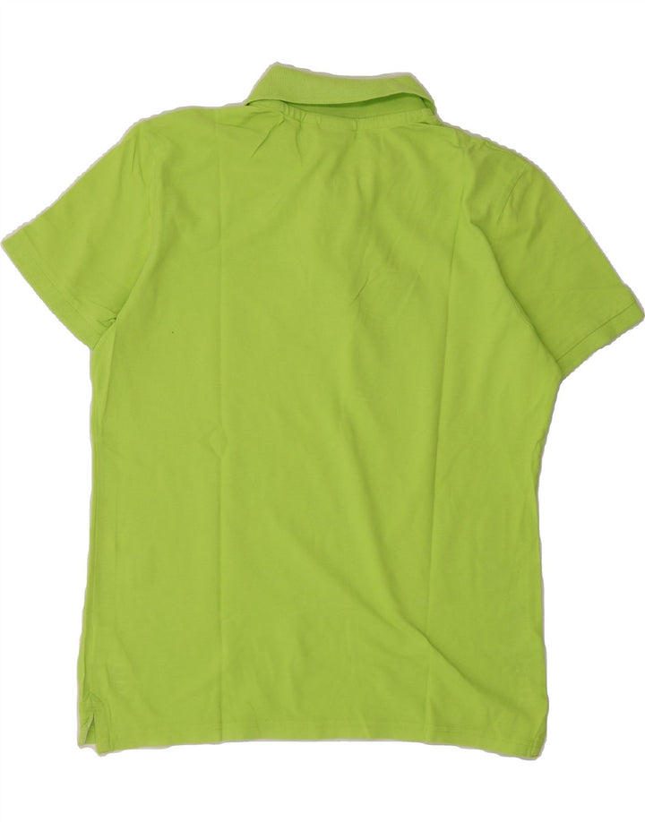 DIADORA Mens Polo Shirt Medium Green Cotton Vintage Diadora and Second-Hand Diadora from Messina Hembry 