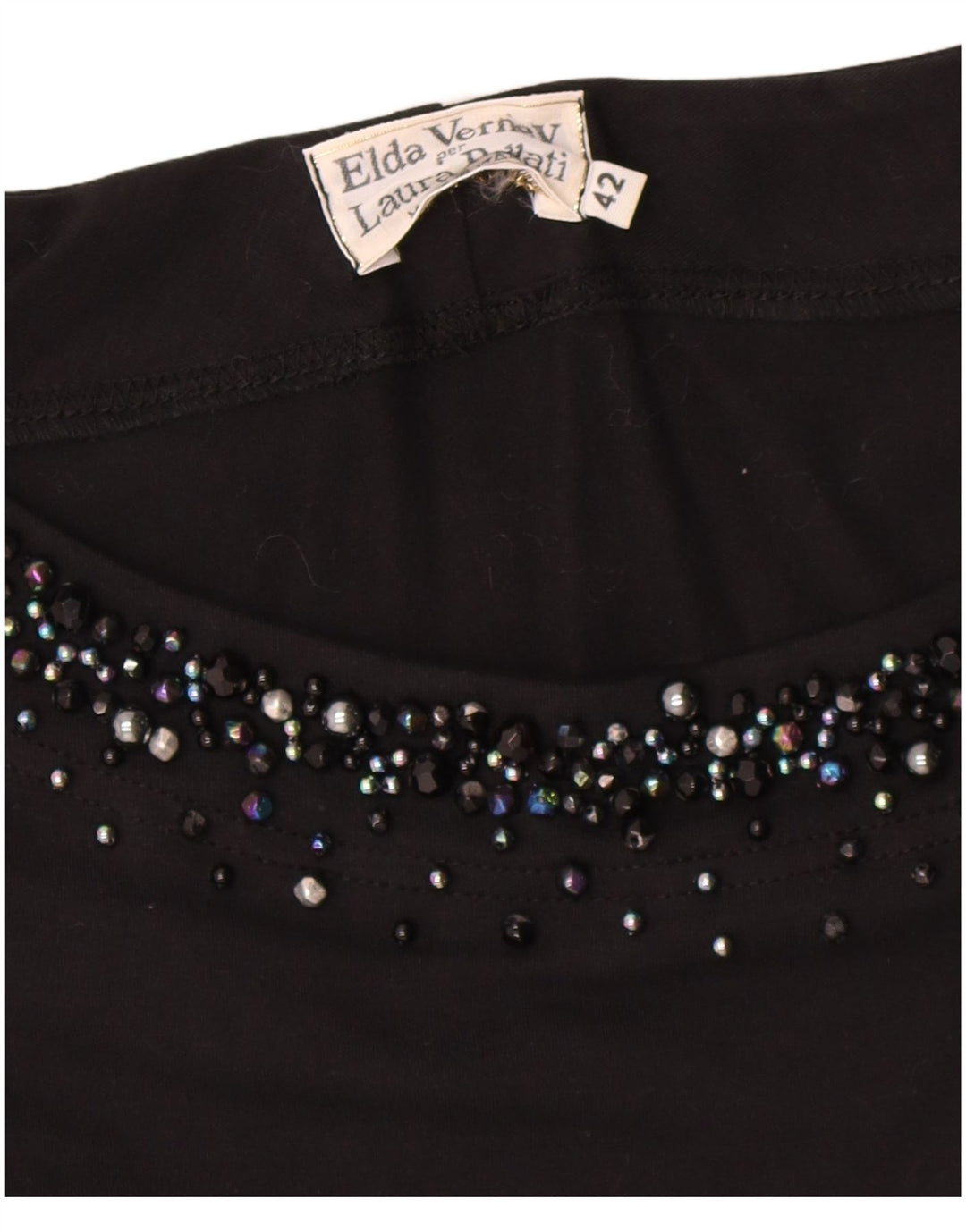 Robe Maxi Femme Vintage IT 42 Noir Moyen