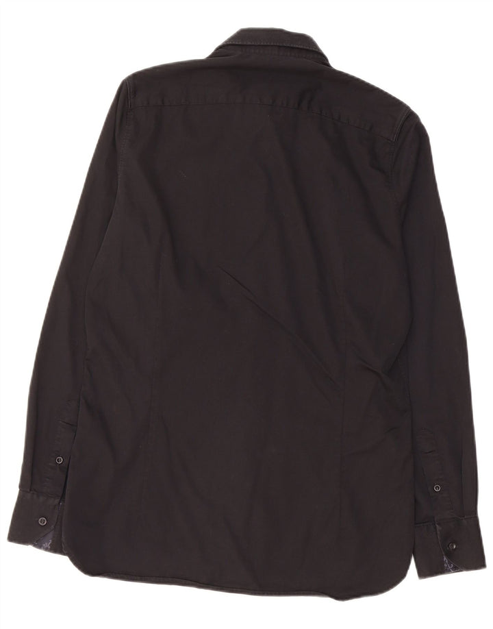 TED BAKER Chemise Homme Taille 15 Coton Noir Moyen