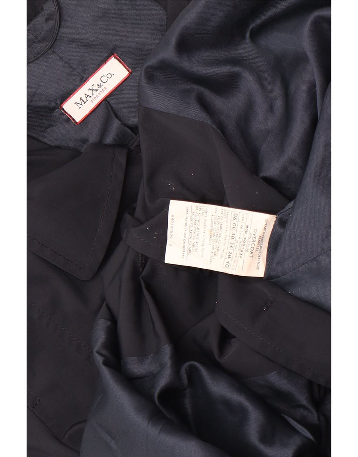 Max & Co. Trench-Coat Femme UK 8 Small Bleu Marine Polyamide