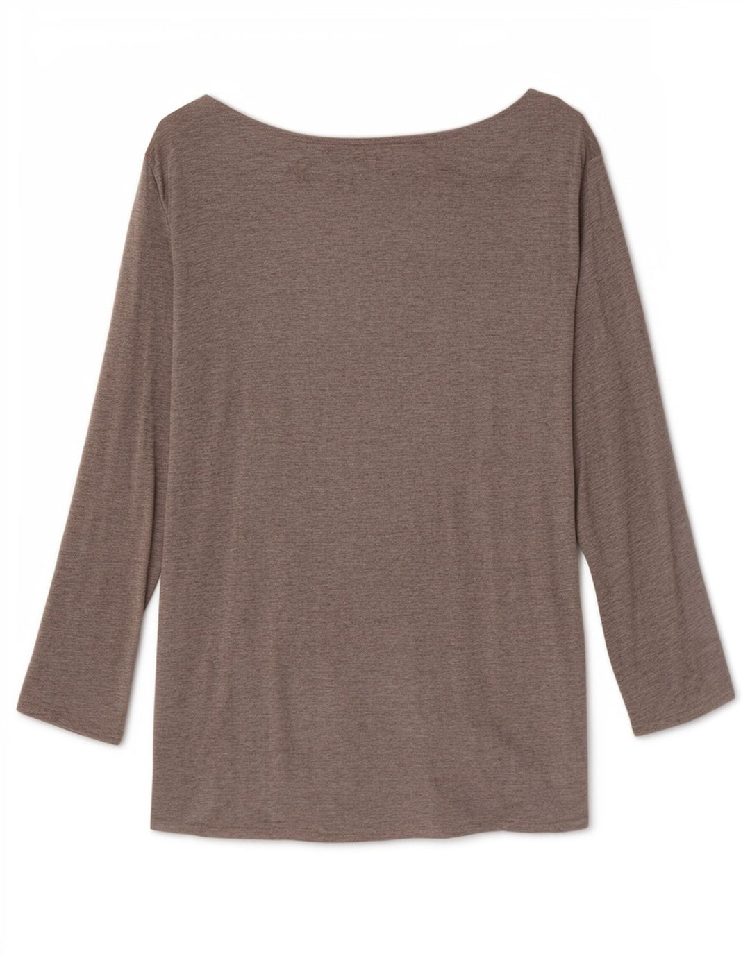Massimo Dutti Haut Femme Manches 3/4 UK 12 Gris Moyen Viscose