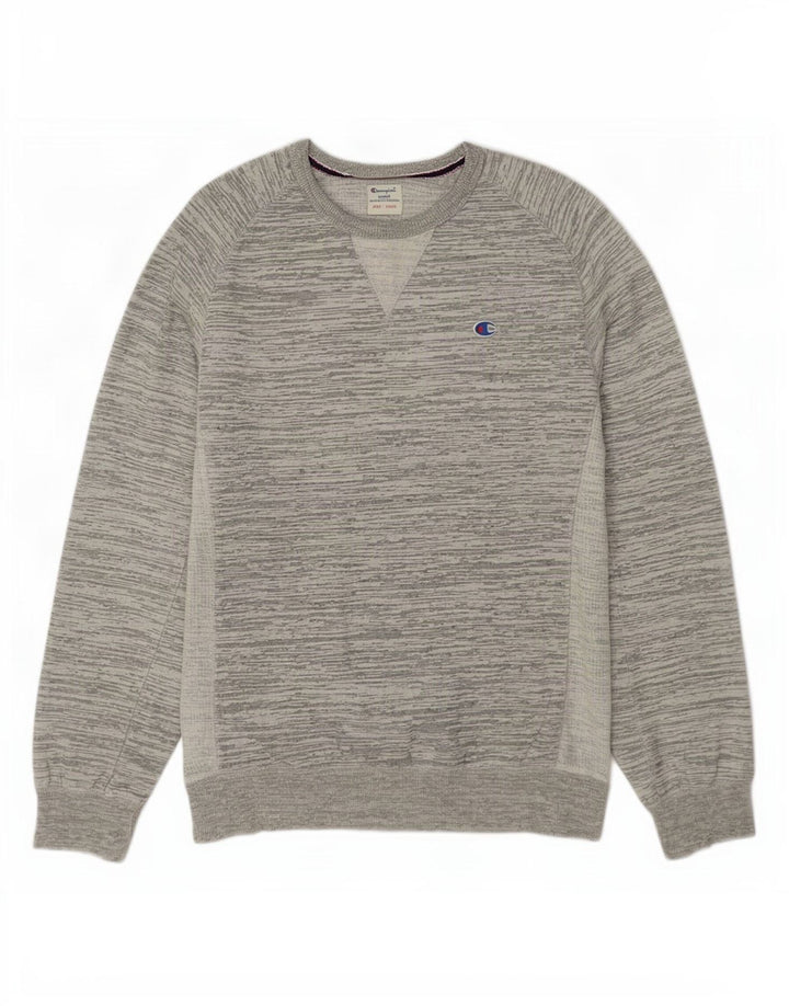 Champion Sweat-Shirt Homme Grand Gris Moucheté Coton