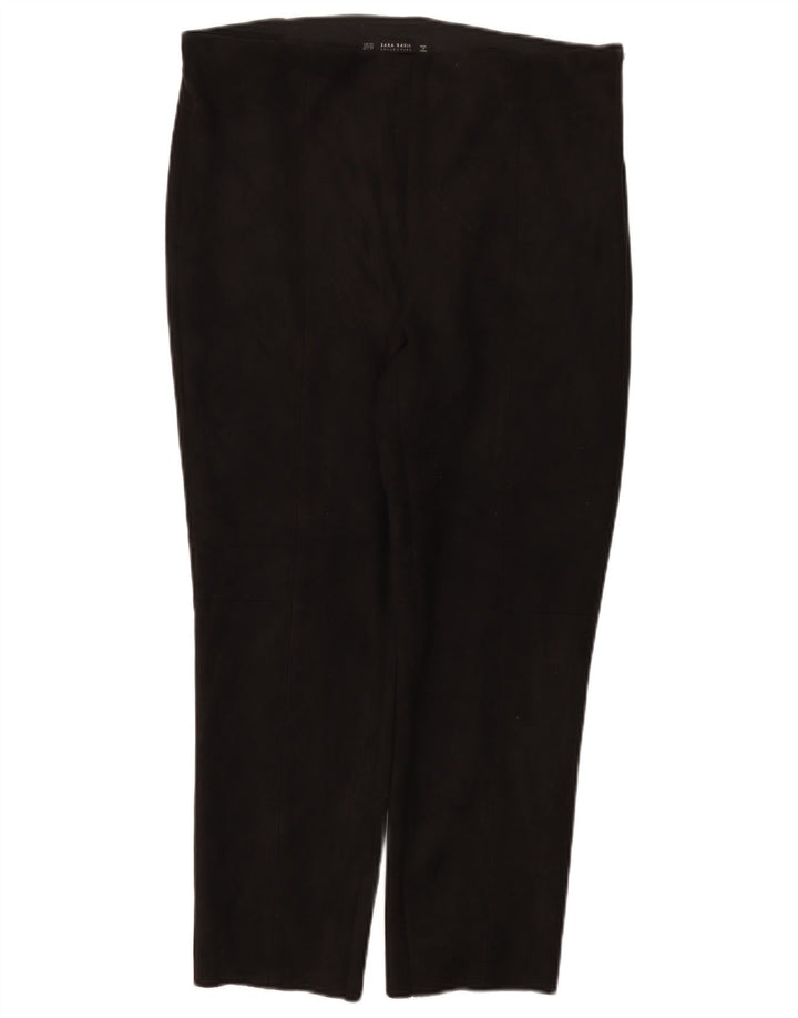 Zara Pantalon court slim pour femme 2XL W34 L26 Polyester noir